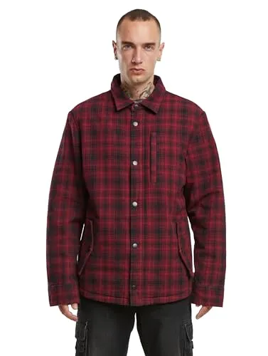 Brandit Classic Sherpa Jacket - Red/Black, Größe: 5XL - Funktionsjacke mit warmem Sherpa Innenfutter, ideal für kalte Tage. Ausgestattet mit praktischen Taschen und einem stylischen Holzfäller-Look.