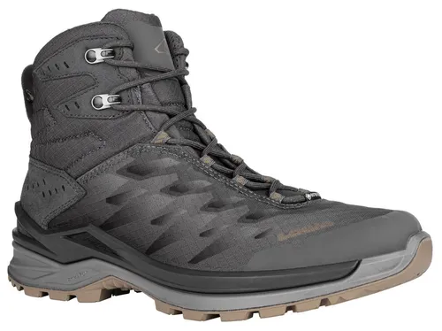 LOWA Herren Multifunktionsstiefel FERROX GTX MID - Wanderschuhe, ideal für dynamische Outdoor-Aktivitäten mit wasserdichtem GORE-TEX-Futter und perfekter Passform für höchsten Tragekomfort.
