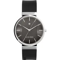 JACOB JENSEN Unisex-Armbanduhr Analog Quarz Kautschuk NO. 738 - Elegante Armbanduhr mit Quarzwerk, langlebigem Kautschukarmband und zeitlosem Design – ideal für jeden Anlass.