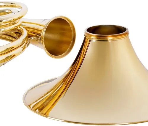 Lechgold Doppelhorn DH-25L Doppelhorn Bb/F lackiert - Geyer Bauweise mit Schnurmechanik F/Bb, inkl. Leichtkoffer mit Rucksackgruten, Mundstück & Pflegezubehör, Waldhorn mit Schnurmechanik & abnehmbarem Schallstück!