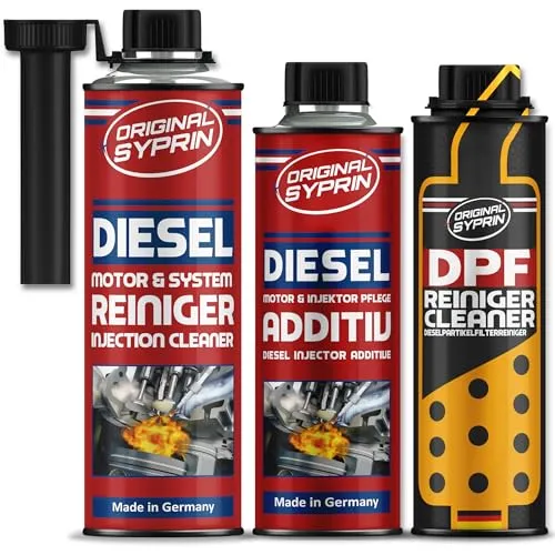 SYPRIN Diesel All-Year Set - Reiniger Additiv und DPF Reinigung - Komplett-Set für Dieselmotoren: Optimiert die Motorleistung und reduziert Ablagerungen. Regelmäßige Anwendung schützt vor Verstopfungen und sorgt für eine effiziente Kraftstoffnutzung.