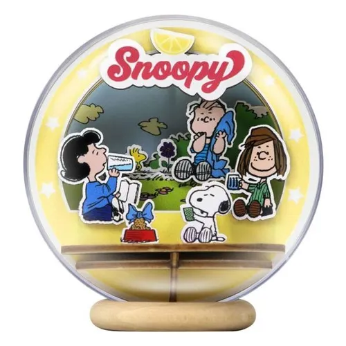 Die Peanuts Puremind Modellbausatz Wooden Theater Globe Picnic Party