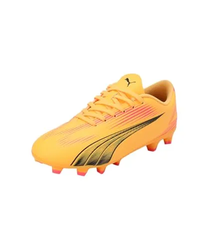 PUMA ULTRA PLAY FG/AG JR Fußballschuh orange 38 EU - Fußballschuhe für Junioren, ideal für Firm Ground und AG Plätze, mit sportlichem Design und optimaler Passform.