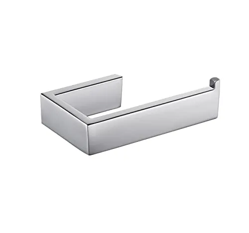 CCKOLE Toilettenpapierhalter, Klopapierhalter, Toilettenpapier Halterung 304 Edelstahl, WC Papierhalter Küchenrollenhalter für Badzimmer and Küche (Chrom Silber, Bohren)