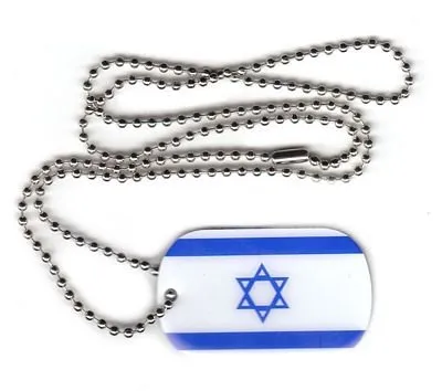Dog Tag Israel Erkennungsmarke 30 x 50 mm Fahne Flagge von FahnenMax
