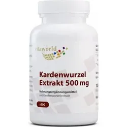Produktbild Vita World Kardenwurzel Extrakt 500 mg | 100 Kapseln | Natürliche Unterstützung für Küche und Naturheilkunde