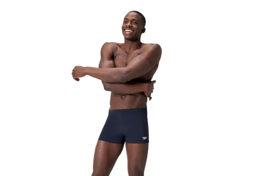 Speedo Herren ECO Endurance+ Aquashort Schwimmhose | Chlorbeständig | True Navy 32 - ECO-FREUNDLICH & KOMFORTABEL: Die Aquashort aus 50 % Recyclingmaterial bietet hohen Tragekomfort und Bewegungsfreiheit. Ideal für Training und Freizeit – schnell trocknend und chlorbeständig für lange Haltbarkeit.
