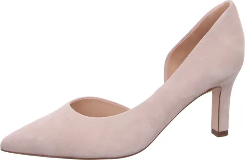 Peter Kaiser Pumps Beige – Elegante Damen Schuhe - Hochwertige Pumps mit Leder-Innenfutter und trittfestem Blockabsatz für besten Tragekomfort. Die stilvolle glatte Sohle macht sie perfekt für jeden Anlass.
