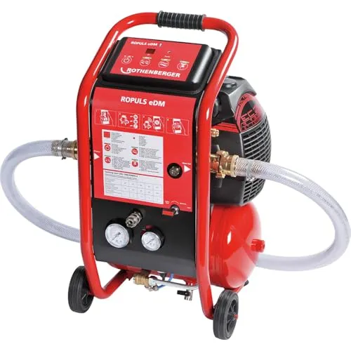 ROTHENBERGER ROPULS eDM Spülkompressor 1500W - Kompressor für das Spülen von Fußbodenheizungen und Trinkwasserleitungen, mit zwei Spülstufen für optimale Ergebnisse und ROTHENBERGER Qualität.