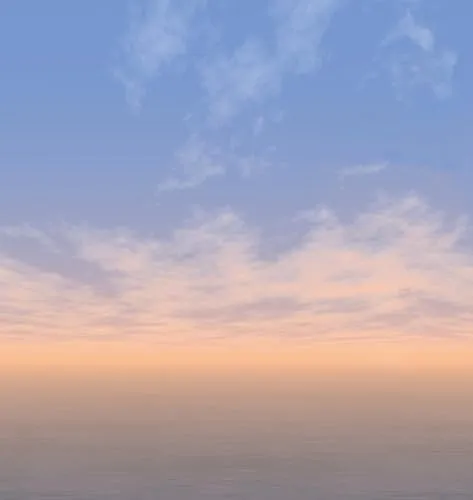 Fototapete Himmel Wolken Sonnenuntergang Wasser Blau Orange - Moderne Vliestapete mit abstraktem Design, abziehbar und hoch waschbeständig, ideal für alle Zimmer und schafft eine entspannte Atmosphäre.
