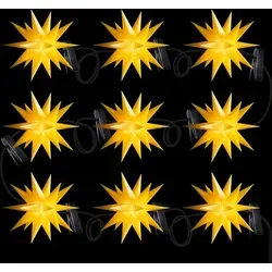 STERNTALER LED-Lichterkette DT7894 – 9 Sterne in Gelb in gelb von Sterntaler