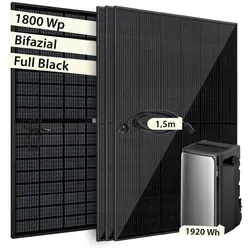 VALE Balkonkraftwerk Komplettset mit EcoFlow Stream Ultra - Balkonkraftwerk mit bifazialen Solarmodulen (860–1840 Wp) und 1.920 Wh Speicherkapazität. Ideal für Balkon oder Terrasse – erzeugen und speichern Sie Ihren eigenen Solarstrom einfach und effizient!