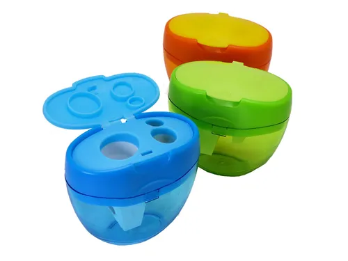 Dreifach Spitzer Tris mit Behälter und Deckel für Holzstifte von 8 - 11 - 16 mm