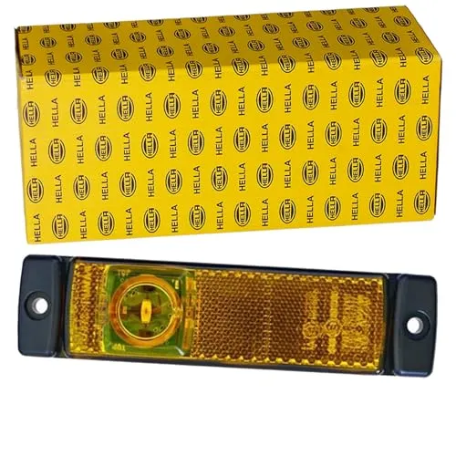 HELLA 2PS 008 645-001 Seitenmarkierungsleuchte - Begrenzungsleuchte - Anhänger - Wohnwagen - LED - 24V - Schraubanschluss/Anbau - CCC/ADR/GGVS - Kabel: 1500mm - Stecker: offene Kabelenden