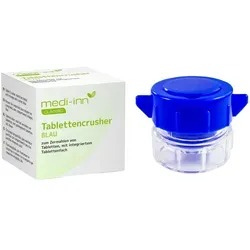 Medi-Inn Tablettencrusher, Tablettenmörser, blau 10 Stück