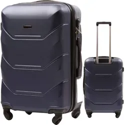 UNLIMITED Reisekoffer MICHIGAN Medium XL auf 4 Rollen Blau ABS+ 63L - Blau