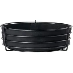Singles Bread Basket - Black - Eleganter Brotkorb aus Baumwolle und Metall in Schwarz, ideal für stilvolle Tischdekoration und frisches Brot.