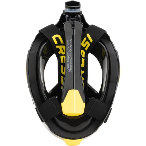 CRESSI Bali Full Face Mask Black/Blue L/XL - Taucherbrillen mit fortschrittlicher Atemtechnologie für müheloses Atmen und ungehinderte Sicht, ideal für Unterwasserabenteuer. Inklusive Kamera-Halterung und Trockenschnorchel für sorgenfreies Schnorcheln.