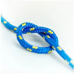 DQ-PP DQ-PP POLYPROPYLENSEIL 50m, 2-20mm, Flechtleine, Textilseil, Rope Seil, Kunststoffseil, Leine Schnur, Kordel, Weiss, Schwarz, Blau blau Ø 18 mm