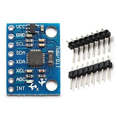 ICQUANZX GY-521 MPU6050 3 Achsen Beschleunigungsmesser Gyroskop Modul 6 DOF 6-Achsen Beschleunigungssensor Gyroskop Sensor Modul 16 Bit AD Wandler Datenausgang IIC für Arduino