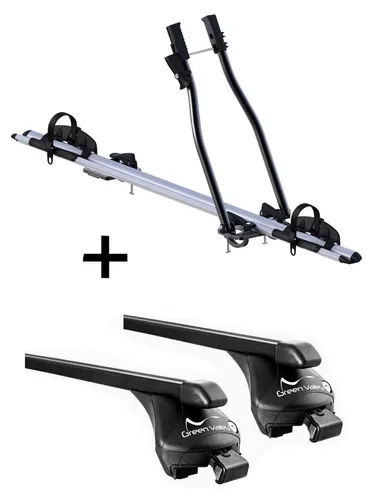 Fahrradträger SAGITTAR + Relingträger Quick Stahl L für BMW X1 (E84) 2009-2015