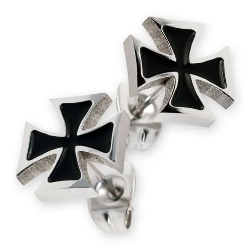 Ohrstecker Eisernes Kreuz Edelstahl Ohrringe Schmuck silber Freimaurer Biker