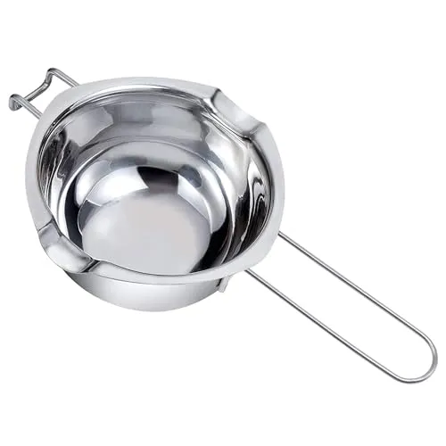 JOYIT 400ml Schokofondue Schmelztopf, Edelstahl 304 Wachsschmelztopf