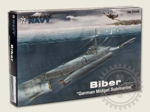 Biber German Midget Submarine / 1:72 - Special Hobby