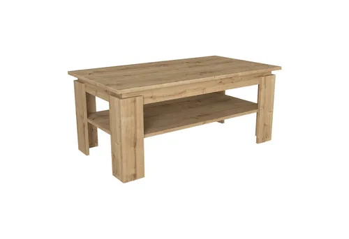 en.casa Couchtisch »Krirdfjos« 110 x 60 x 47 cm Saphir-Eiche