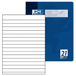 OXFORD Schulheft Lineatur 21 liniert DIN A4 ohne Rand, 16 Blatt, 1 St.