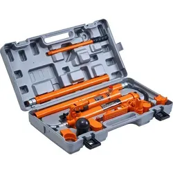 SucceBuy 12-Tonnen-Porta-Power-Kit, tragbarer hydraulischer Wagenheber, 55-Zoll-Ölschlauch, Karosserierahmen-Reparaturset für Auto, LKW, landwirt...