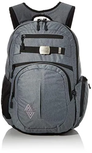 Nitro Rucksack HERO BLACK NOISE grau - Schulrucksack mit fließgefüttertem Sonnenbrillenfach, gepolsterter 17“ Laptop-Tasche und ergonomischen Schulterstraps für optimalen Tragekomfort.