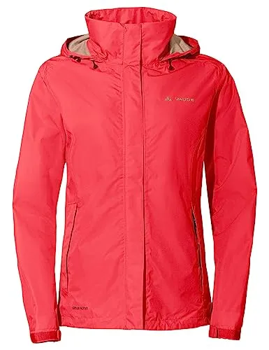 VAUDE Damen Women’s Escape Light Jacket - Regenjacke in Flame, 36 EU, wasser- und winddicht, ideal für wechselhaftes Wetter und umweltfreundlich