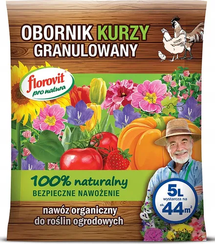 Florovit natürlicher Hühnermist granulierter Hühnermist 5 L