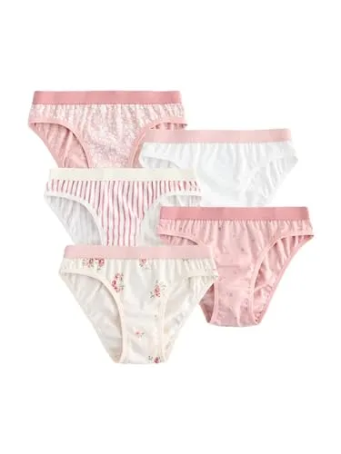 NEXT Mädchen 5er-Pack Boxer-Slips Rosa 146-152