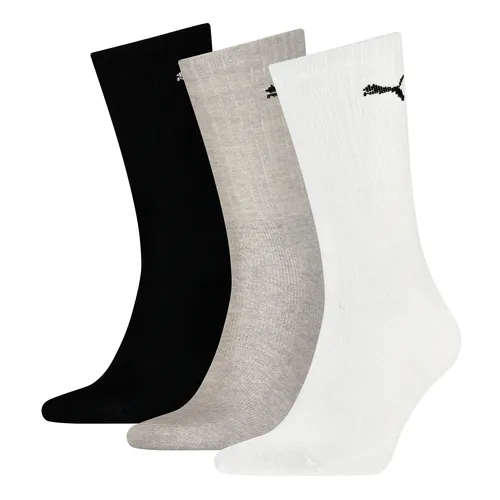 PUMA Unisex Crew-Socken 3-er Pack Gr. 39/42 Strümpfe