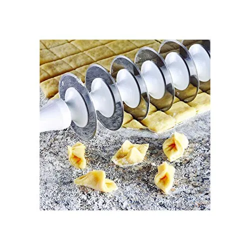 Uzman Teigroller mit 9 Rollen und Schneider Rad