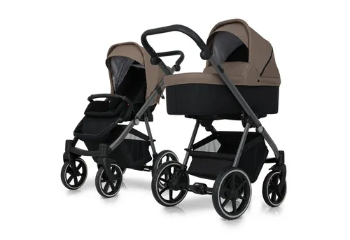 my junior® NOAX² 2-in-1-Kinderwagen in braun von my junior