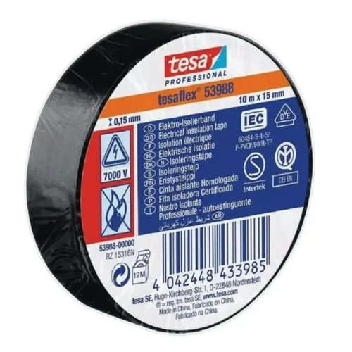 Produktbild TESA Isolierband Nastro Isolante 15 mm x 10 m Schwarz ULLIISO10N