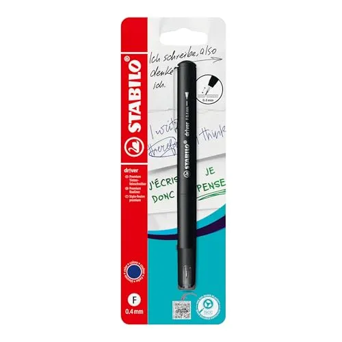 STABILO - Premium-Fineliner - dr!ver - fein - Einzelstift - blau