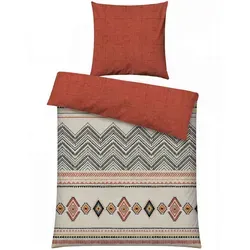 Ranforce Einzelbettbezug Set 100% Baumwolle - Hochwertiges Bettwäsche-Set aus 100% Baumwolle, maschinenwaschbar und pflegeleicht. Ideal für ein gemütliches Schlafzimmer mit stilvollem Design in Rot, Gelb, Weiß und Schwarz.