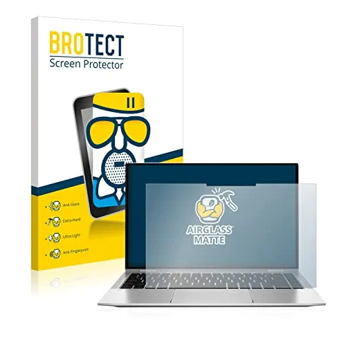 BROTECT Entspiegelungs Schutzglas für HP Elitebook x360 1040 G8 - Displayschutz für tragbare Computer - Extrem kratzfest (9H) und anti-reflex, sorgt für eine klare Sicht ohne störende Spiegelungen und ist dabei ultraleicht und einfach anzubringen.