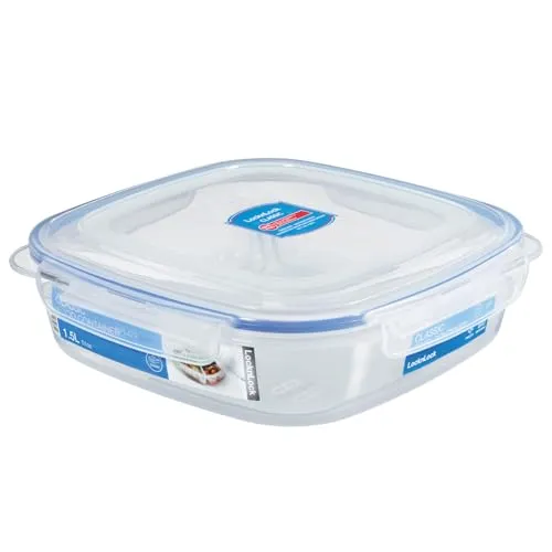 LocknLock TO GO Snackbox mit Fächern 1,5L, Snackteller mit 3 Fächern für Snacks und warme Mahlzeiten, Auslaufsichere Lunch Box Spülmaschinen- & Mikrowellengeeignet, BPA-Freier Snackbehälter