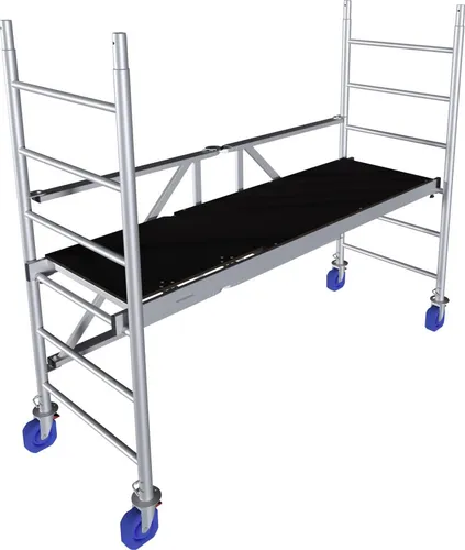 Krause Faltgerüst MONTO ProTec XS Aluminium 2,90 m - Gerüst aus leichtem Aluminium, ideal für flexible Einsätze und einfache Handhabung beim Arbeiten in der Höhe.