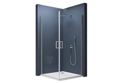 doporro Eckdusche Duschkabine mit NANO-Beschichtung, 70x70 cm - Eckdusche aus 6mm ESG-Sicherheitsglas mit einklappbaren Flügeltüren für mehr Bewegungsfreiheit. Perfekt für kleine Bäder, einfache Montage und maximaler Raumnutzung.