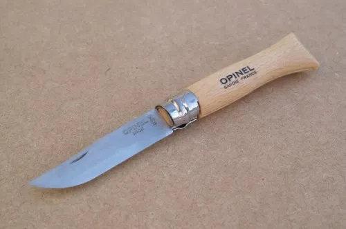 Opinel Taschenmesser Classic No. 6 rostfreier INOX Stahl mit Virobloc O26