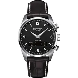Herrenuhr Certina DS MULTI-8 - Elegante Armbanduhr für Herren mit Stoppuhrfunktion, wasserdicht bis 10 atm und Saphirglas, inklusive Markenetui - ideal für modebewusste Männer.