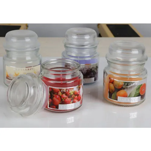 24x Duftkerzen Glas Deckel Raumdüfte Innen Dekoration Glas Aroma Lichter Frische