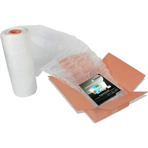 LMG Eckige Kissen Luftpolsterfolie 1 St. - Luftpolsterfolie für optimalen Schutz, aus hochwertigem Polyethylen, ideal für Versand und Lagerung.
