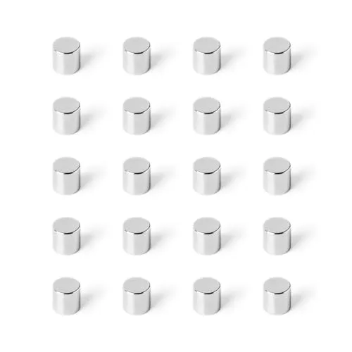 Strong Magnets Neodym Magnet - Rund 6 x 6 mm - 10 Stück - Extra stark, hält bis 1,3 KG - Für Magnettafel, Kühlschrank, Whiteboard, Pinnwand, Büro